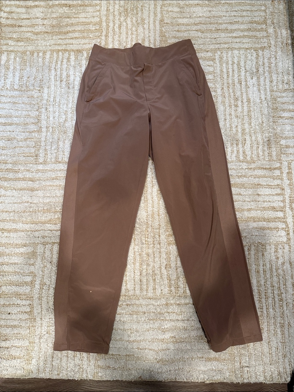 Athleta Tan High-Waist Trousers